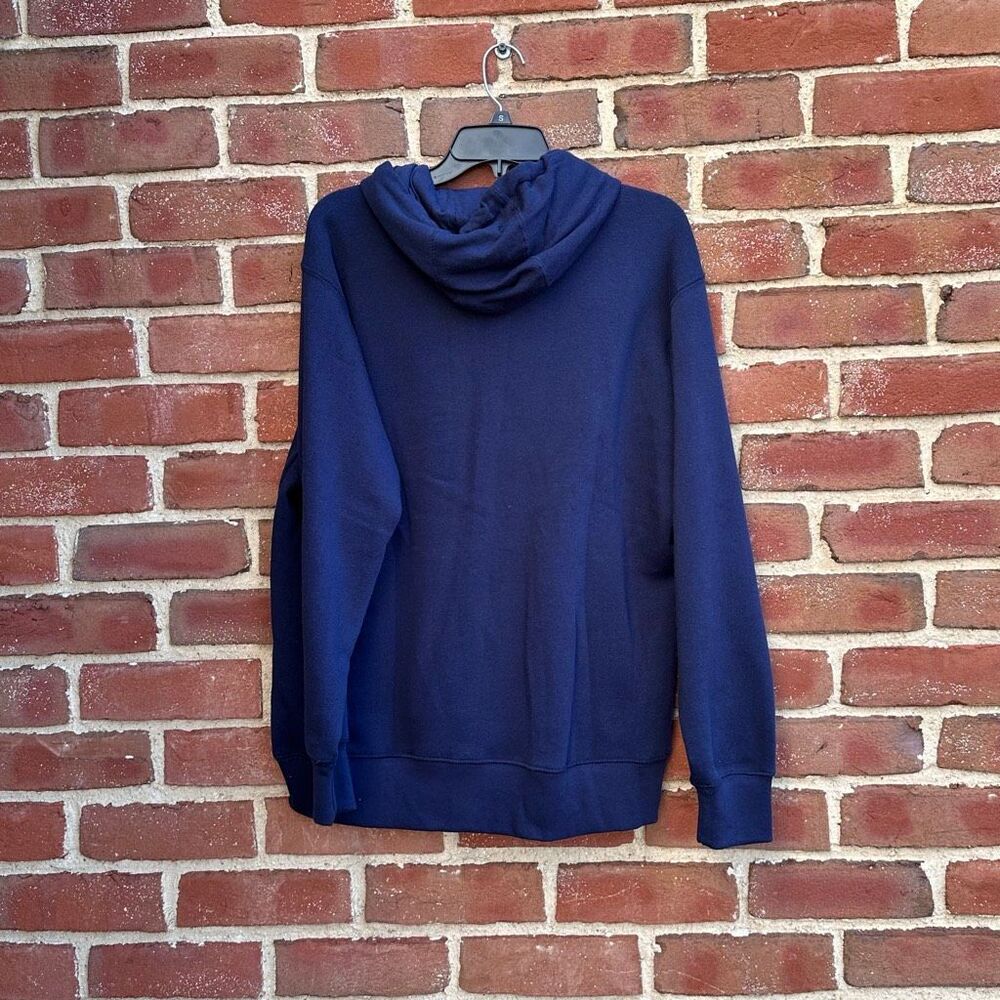 Ariat REAL Shield Logo Hoodie Sweatshirt Navy Blue Womens Large NEW - Picture 3 of 6